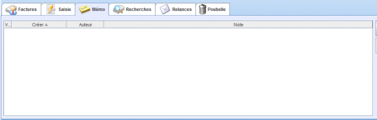 Liste des mémos